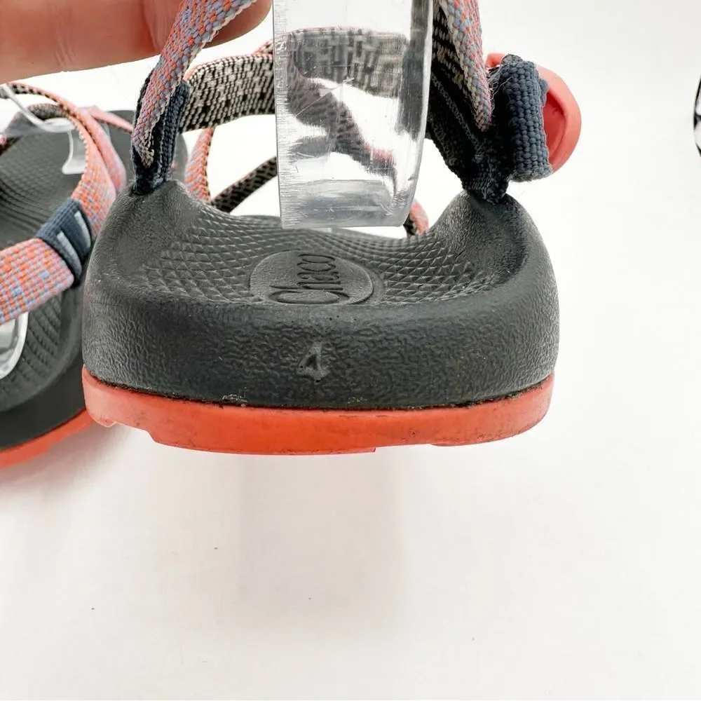 Chaco Kids Waterproof Sport Swim Hiking Sandals Orange Blue Size 4‎